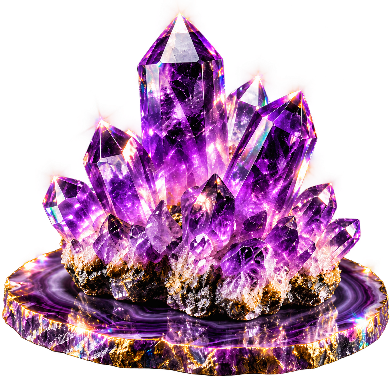 Amethyst mineral specimen