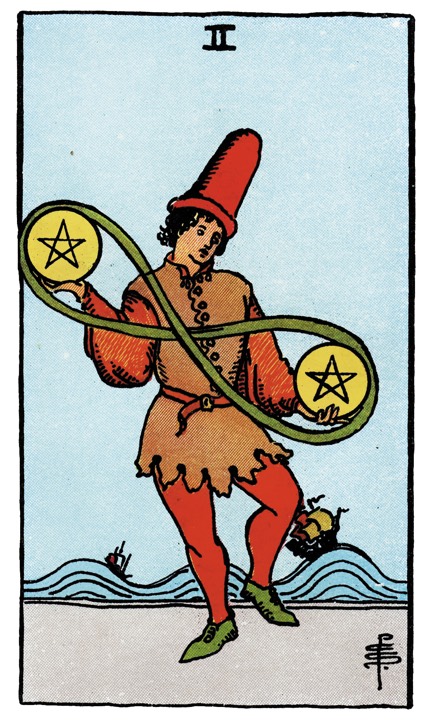 2 of Pentacles tarot card
