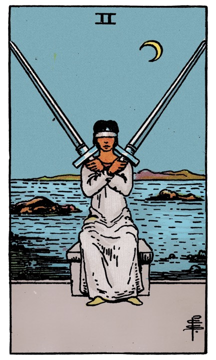 2 of Swords tarot card