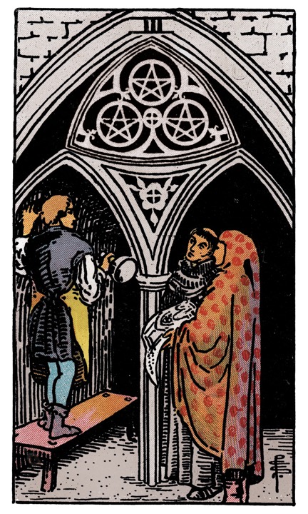 3 of Pentacles tarot card