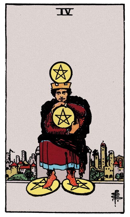 4 of Pentacles tarot card