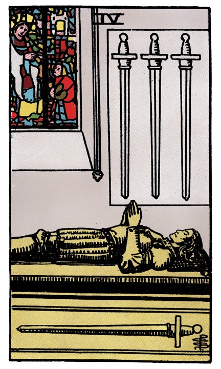 4 of Swords tarot card