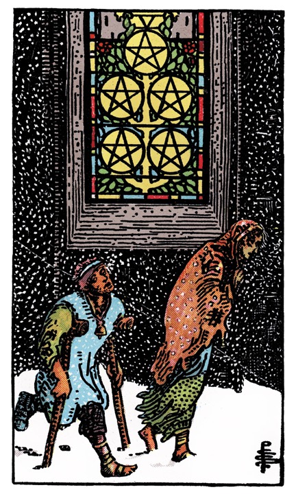5 of Pentacles tarot card