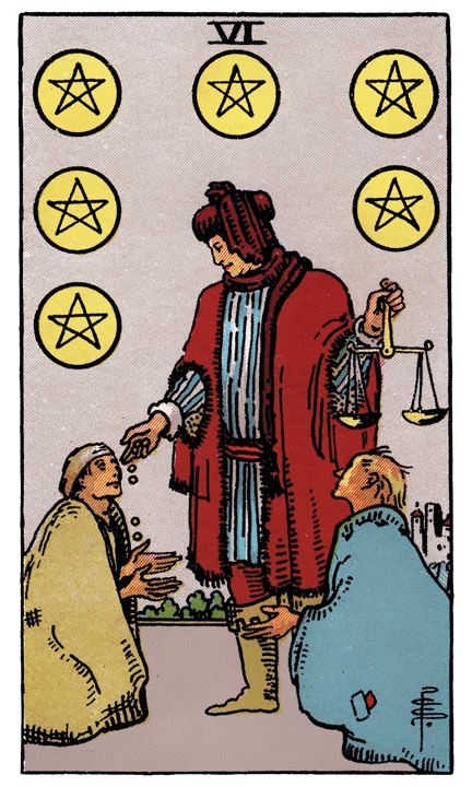 6 of Pentacles tarot card