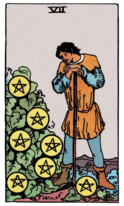 7 of Pentacles tarot card