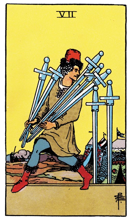 7 of Swords tarot card