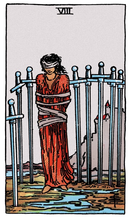 8 of Swords tarot card