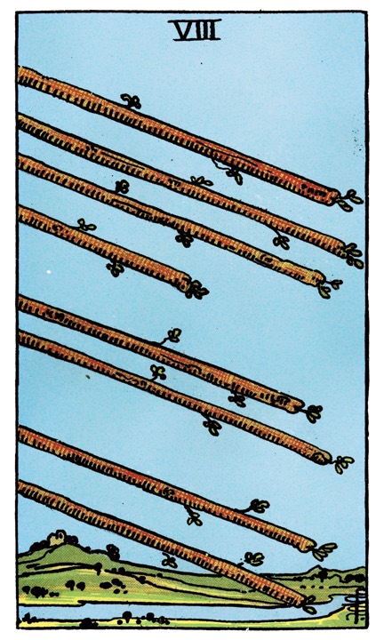 8 of Wands tarot card