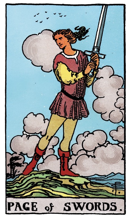 Page of Swords tarot card